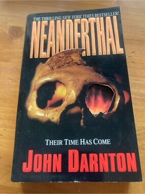 Neanderthal by John Darnton - Black & Red Horror Thriller Paperback